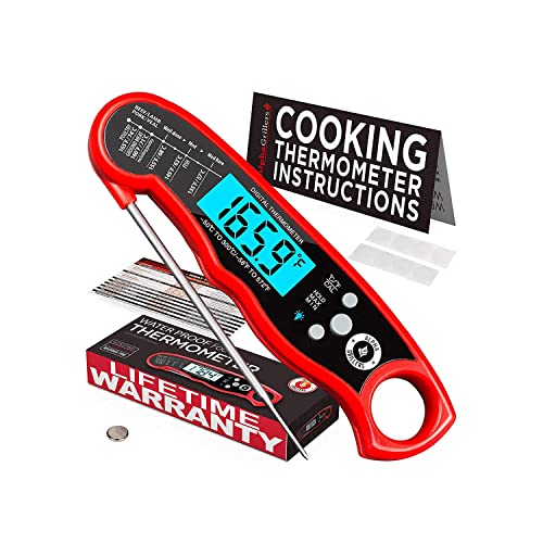 ThermoPro TP03 Digital Meat Thermometer for Cooking Kitchen Food Candy  Instant Read LCD Thermometer with Backlight and Magnet for Oil Deep Fry BBQ