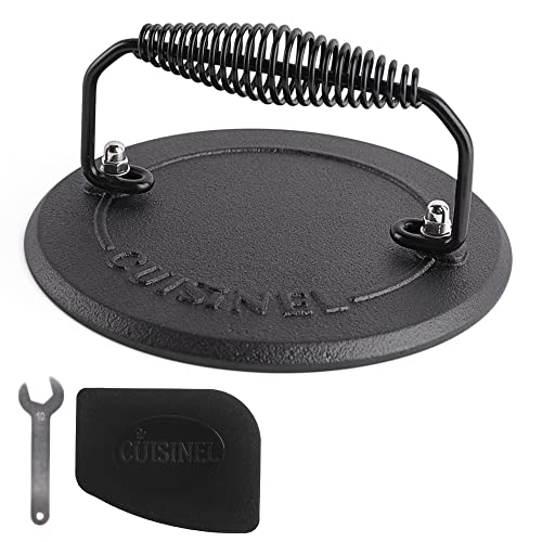 Cuisinel 7.5" Cast Iron Grill Press