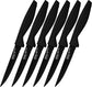 GINSU Daku Series 6 Piece Steak Knife Set (DAK-KB-DS-006-1), 4.5 inches