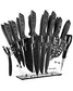 Dockorio Kitchen Knife Set with Block 19 PCS