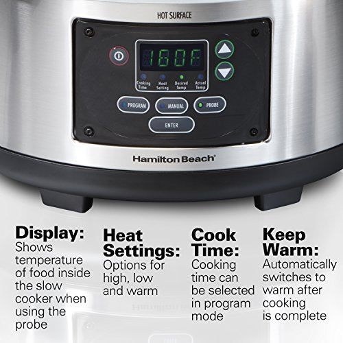 Hamilton Beach Portable 6 Quart Slow Cooker