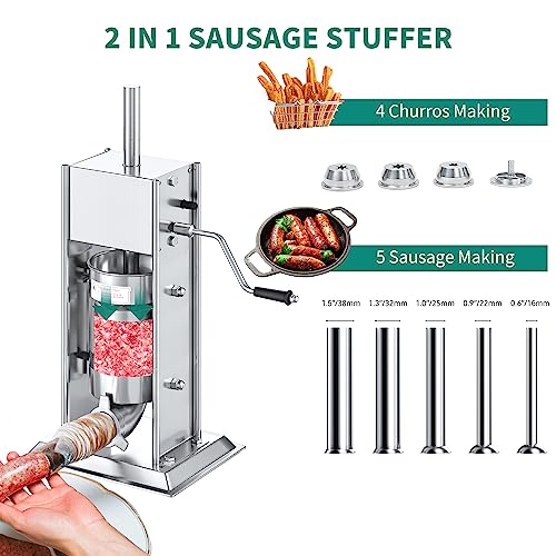 YITAHOME 3L/6LB 2 Speed Sausage Stuffer